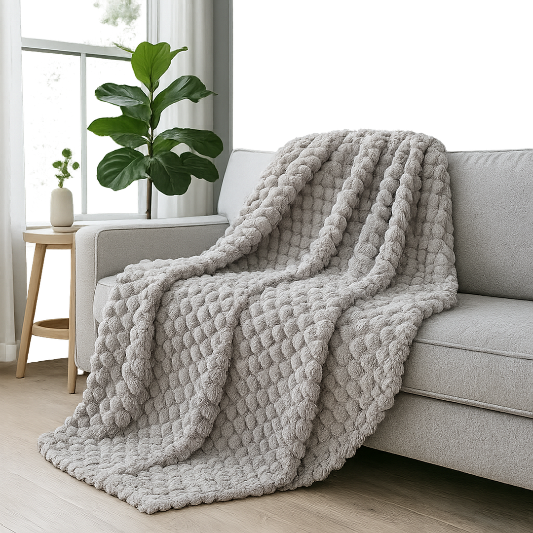Koc Komfortowy Do Salonu – Plusz – widok produktu 1 | Nuvira Home