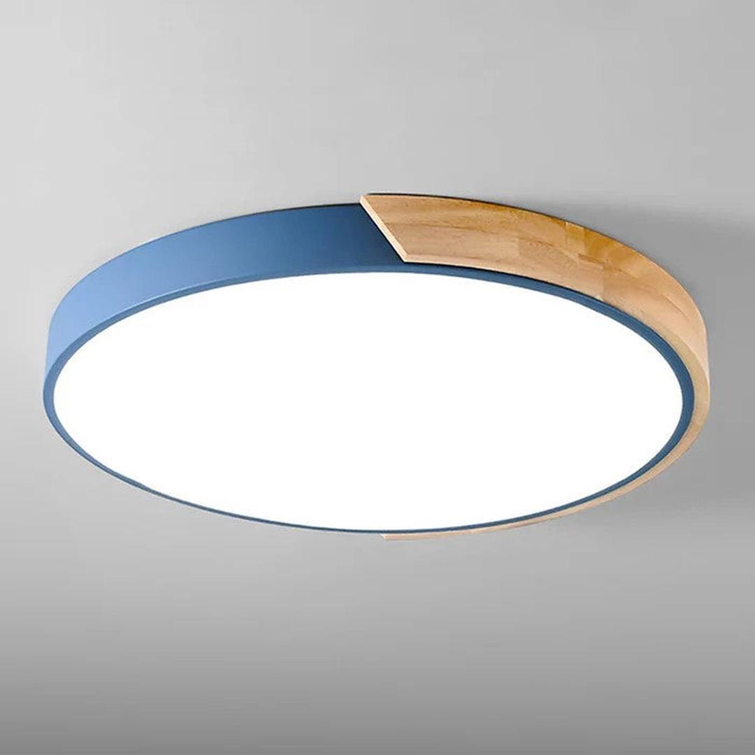 Kolorowa Okrągła Lampa Sufitowa z Nowoczesnym Designem LED – widok produktu 9 | Nuvira Home