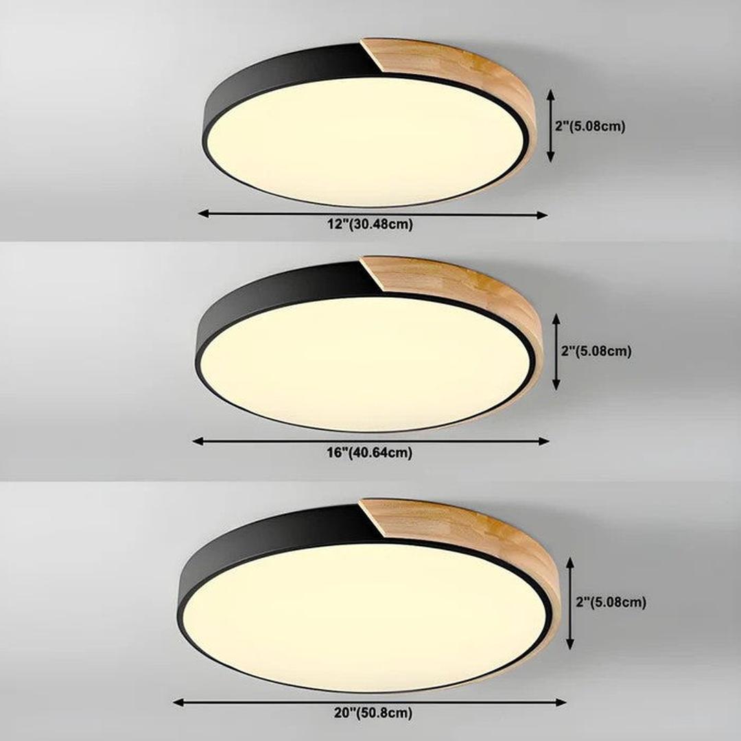 Kolorowa Okrągła Lampa Sufitowa z Nowoczesnym Designem LED – widok produktu 23 | Nuvira Home