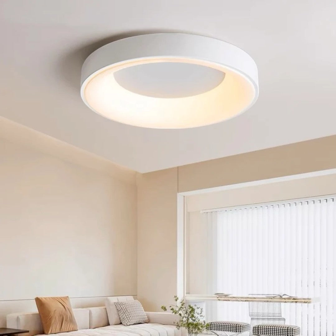 Kreatywna Kolorowa Lampa Sufitowa z Prostym Oświetleniem LED – widok produktu 8 | Nuvira Home