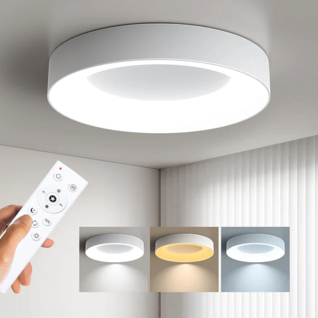 Kreatywna Kolorowa Lampa Sufitowa z Prostym Oświetleniem LED – widok produktu 9 | Nuvira Home