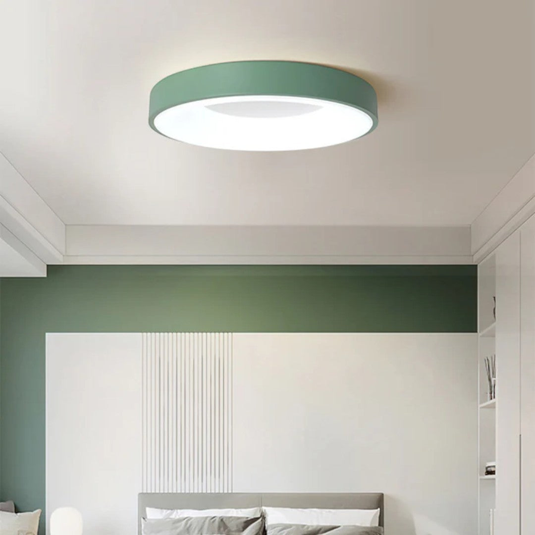 Kreatywna Kolorowa Lampa Sufitowa z Prostym Oświetleniem LED – widok produktu 18 | Nuvira Home