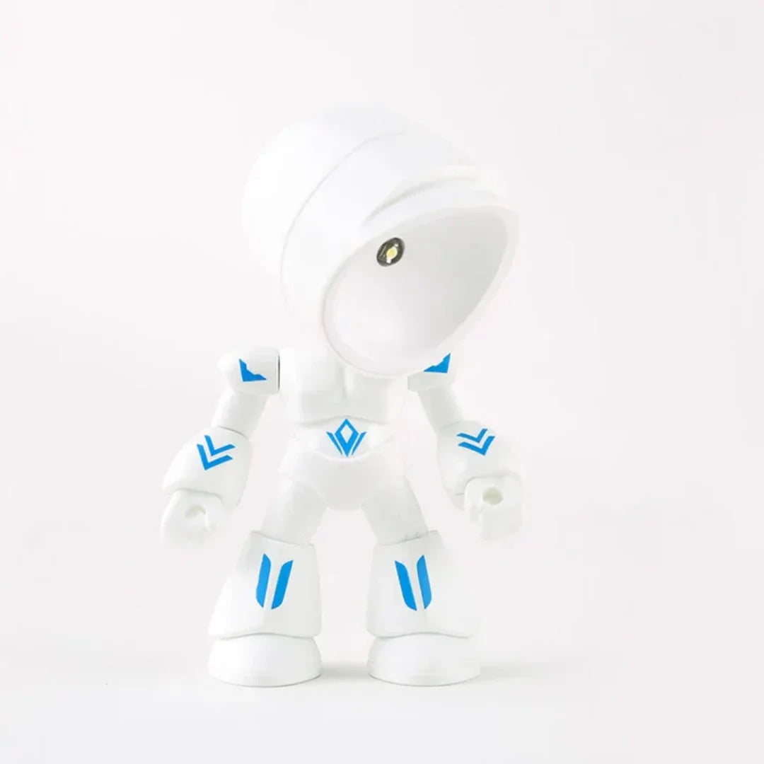 Kreskówkowa lampka stołowa LED robot – widok produktu 7 | Nuvira Home