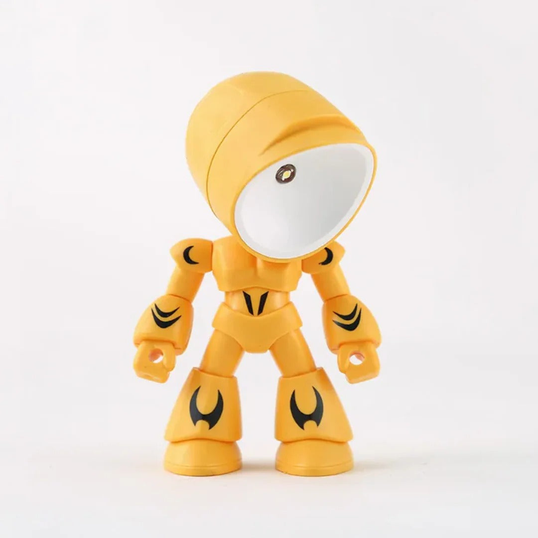 Kreskówkowa lampka stołowa LED robot – widok produktu 8 | Nuvira Home