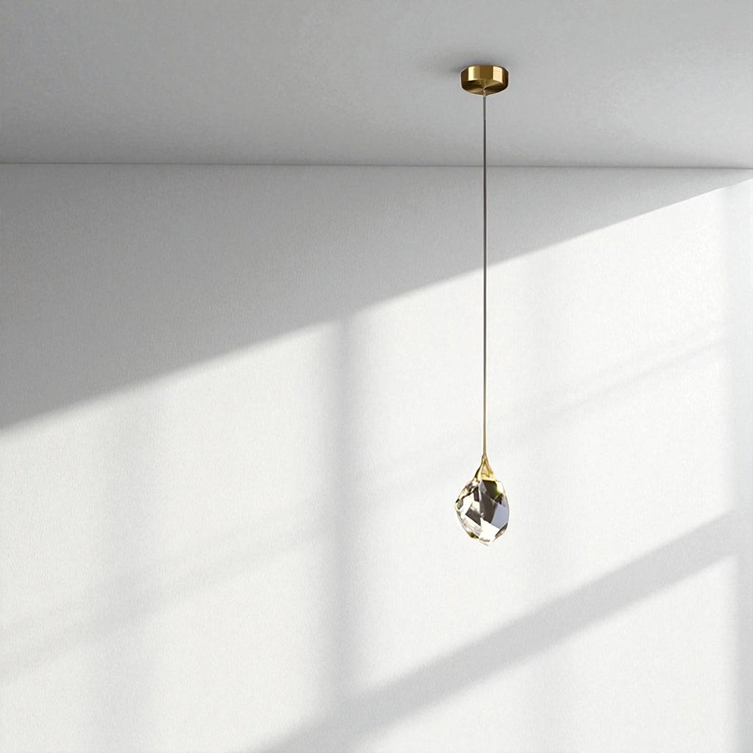 Kryształowo-Żelazna Lampa Wisząca LED – Kryształowo-Metalowa Oprawa Oświetleniowa – widok produktu 5 | Nuvira Home
