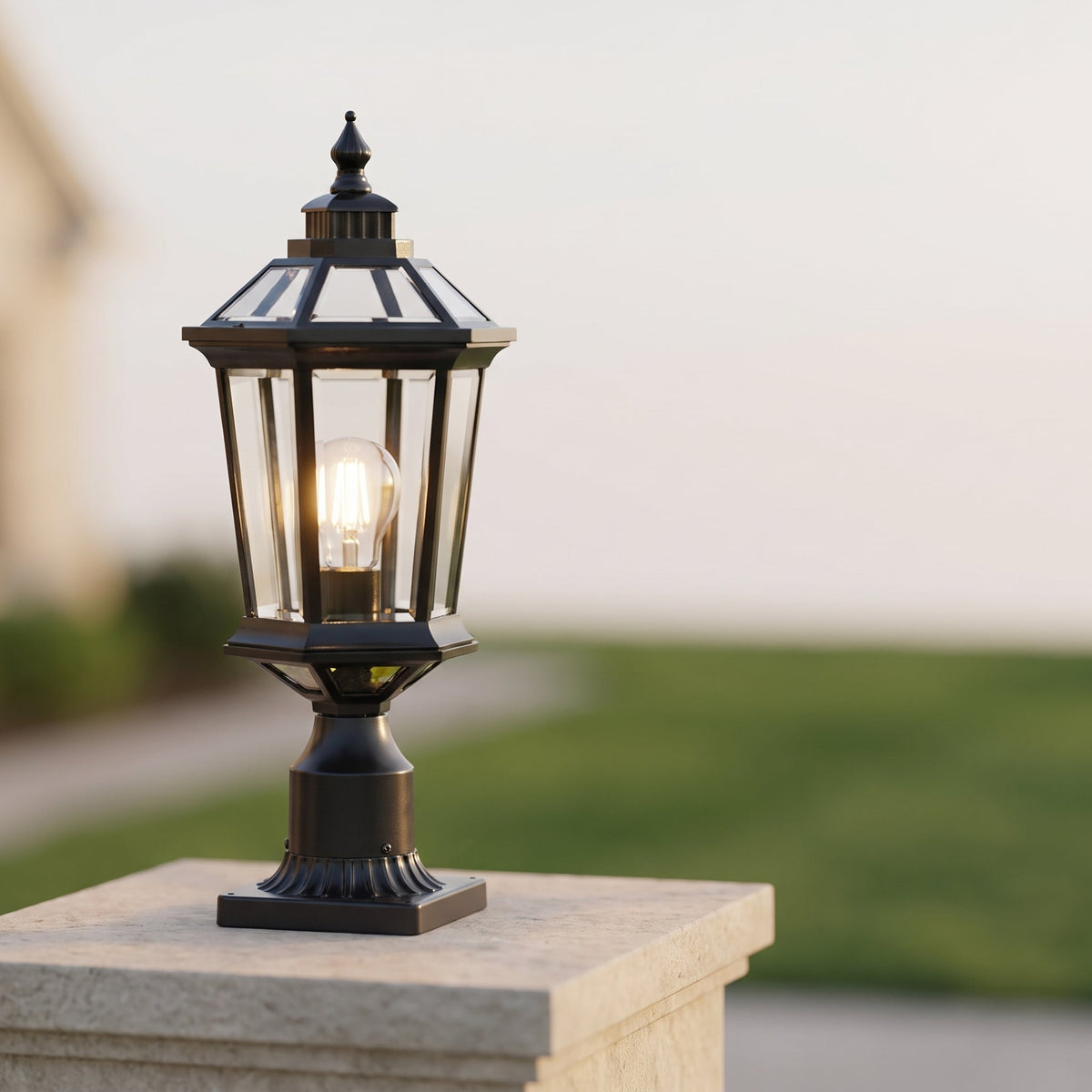 Lampa Ogrodowa na Słupek z Pilotem – widok produktu 7 | Nuvira Home