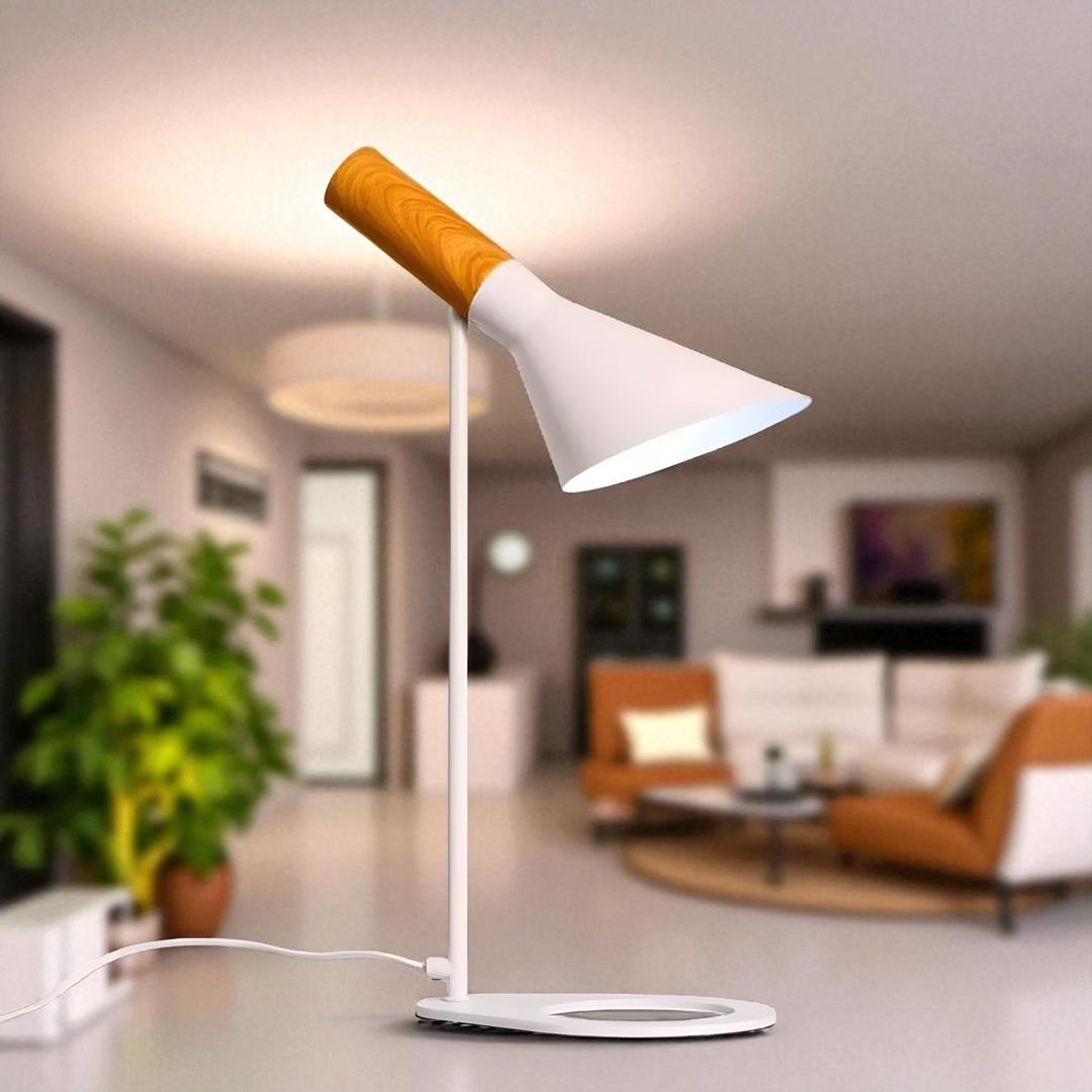 Lampa Stołowa LED O Delikatnym Zakrzywieniu – Nowoczesna – widok produktu 3 | Nuvira Home