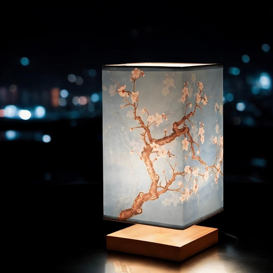 Lampa Stołowa W Stylu Japandi – Drewniana Podstawa – widok produktu 4 | Nuvira Home