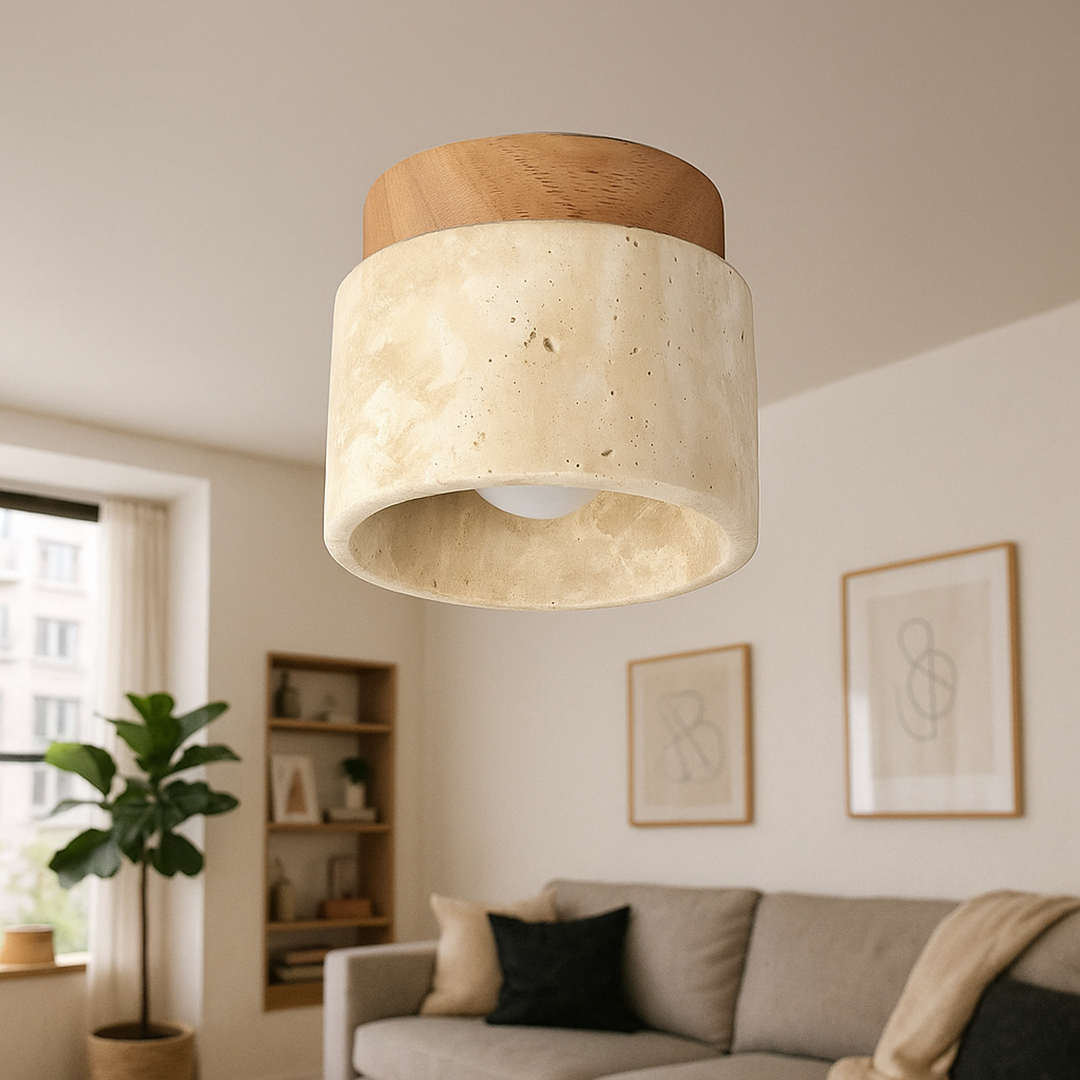 Lampa Sufitowa Do Salonu – Styl Kremowy – widok produktu 3 | Nuvira Home