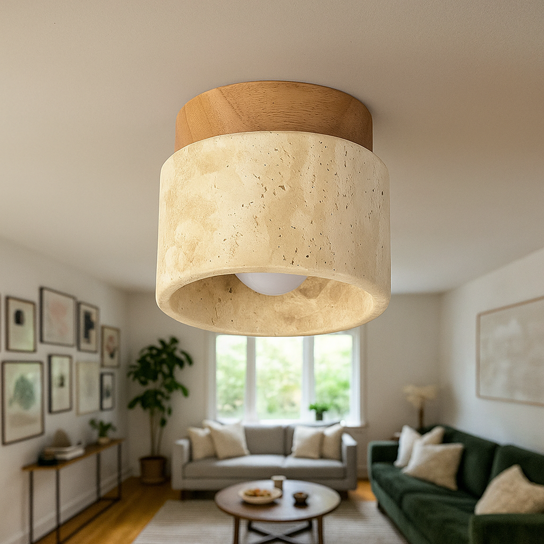 Lampa Sufitowa Do Salonu – Styl Kremowy – widok produktu 4 | Nuvira Home