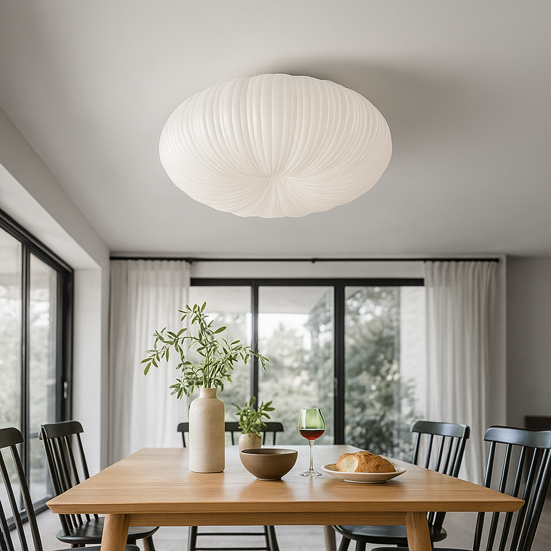 Lampa sufitowa LED – Artystycznie zaprojektowana lampa do sypialni – widok produktu 7 | Nuvira Home
