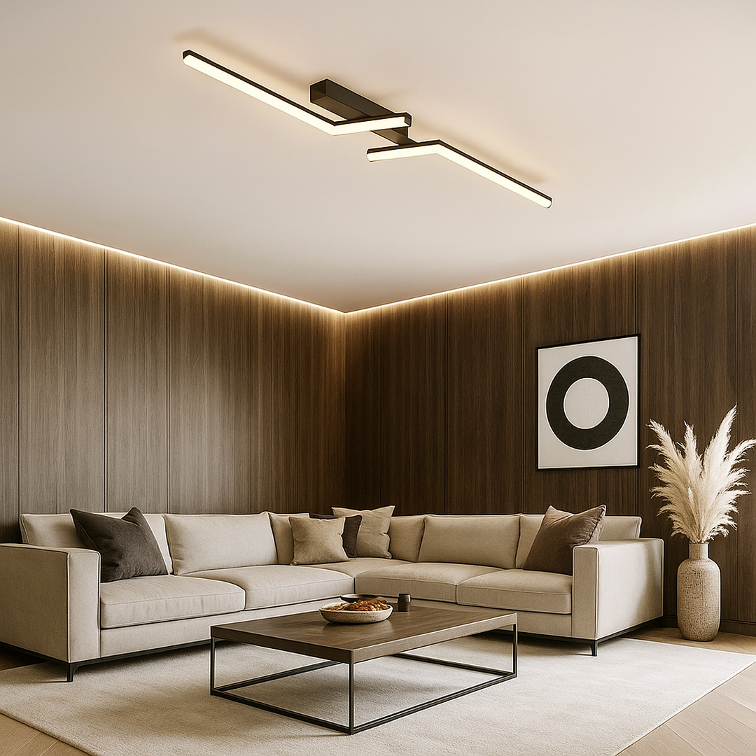 Lampa Sufitowa LED Liniowy Design – Nowoczesny Minimalizm – widok produktu 2 | Nuvira Home