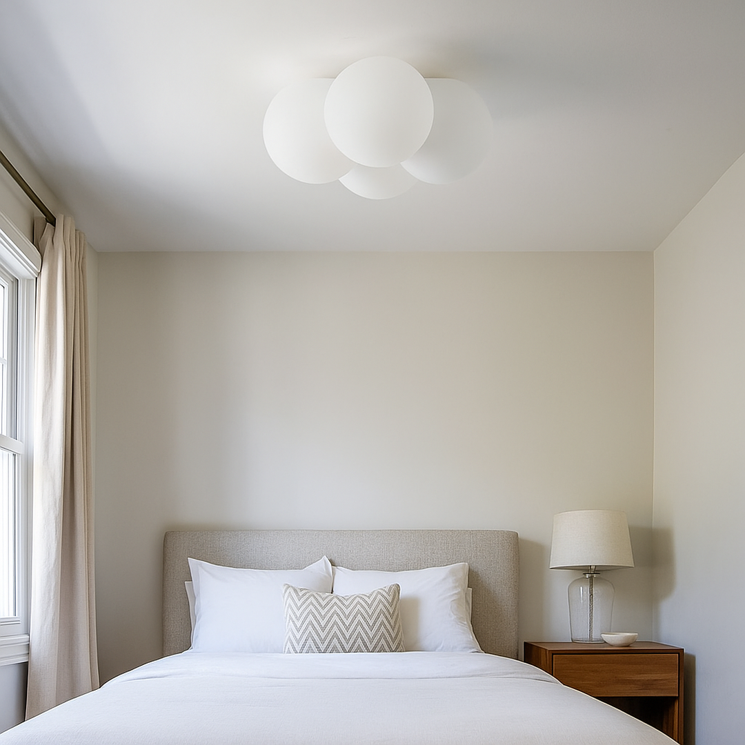 Lampa sufitowa w kształcie chmury – Nowoczesna lampa do sypialni – widok produktu 6 | Nuvira Home