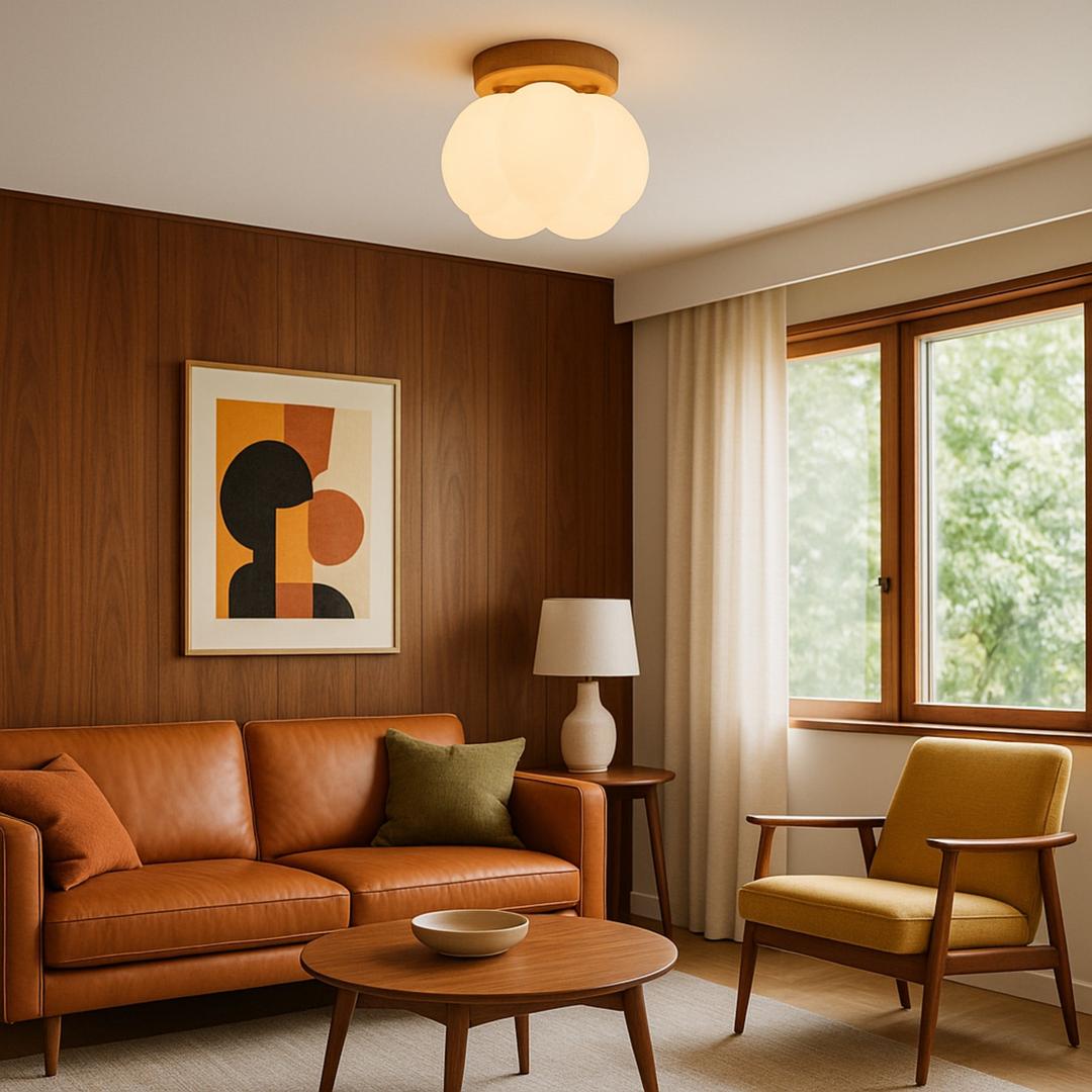 Lampa Sufitowa W Kształcie Dyni – Do Sypialni – widok produktu 2 | Nuvira Home