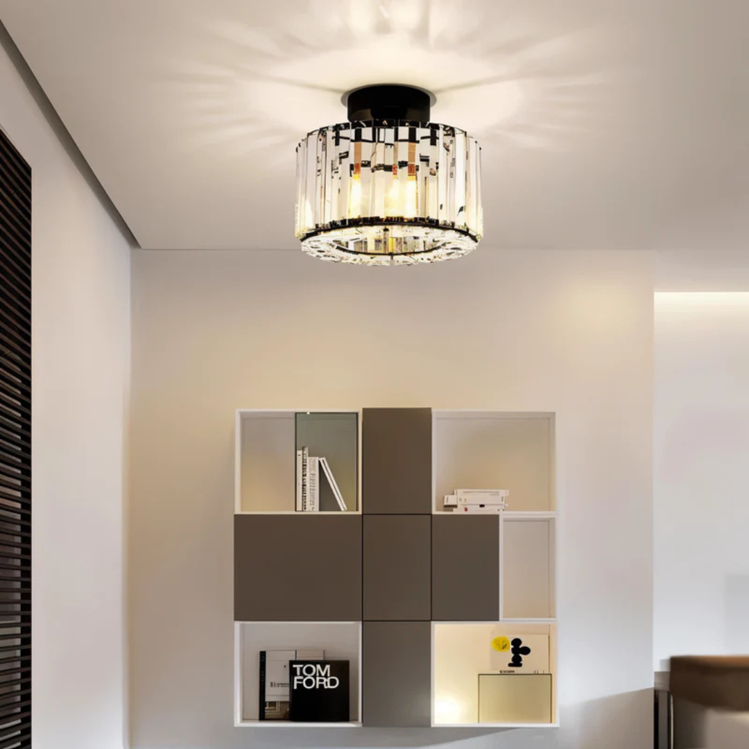 Lampa Sufitowa z Kryształami – Luksusowe Oświetlenie do Wnętrz – widok produktu 4 | Nuvira Home