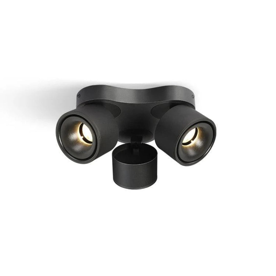 Lampa sufitowa z trzema regulowanymi reflektorami – widok produktu 8 | Nuvira Home