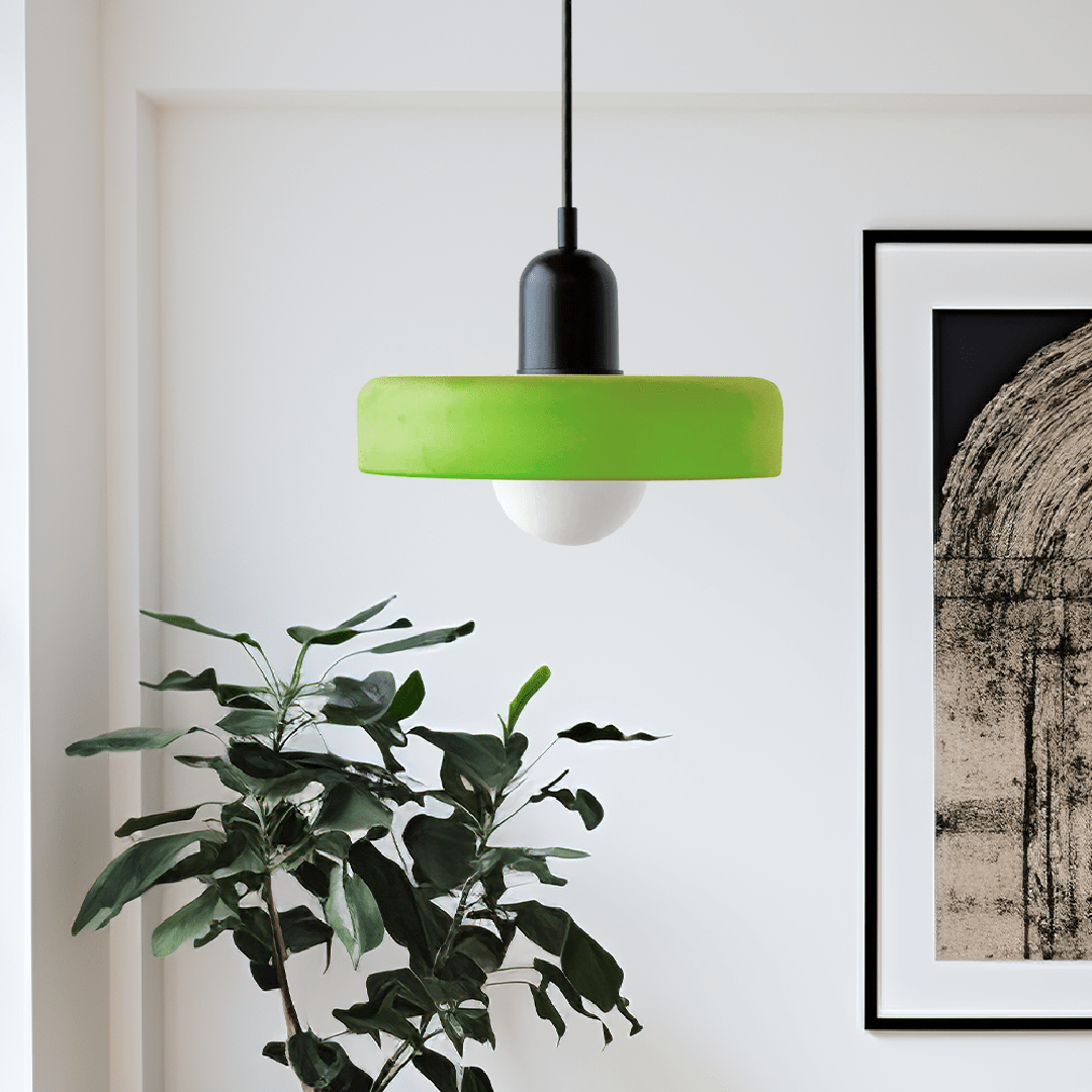 Lampa Wisząca Bauhaus – Szklany Artystyczny Design – widok produktu 8 | Nuvira Home