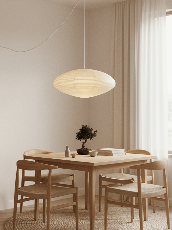 Lampa Wisząca z Papieru Washi – widok produktu 3 | Nuvira Home