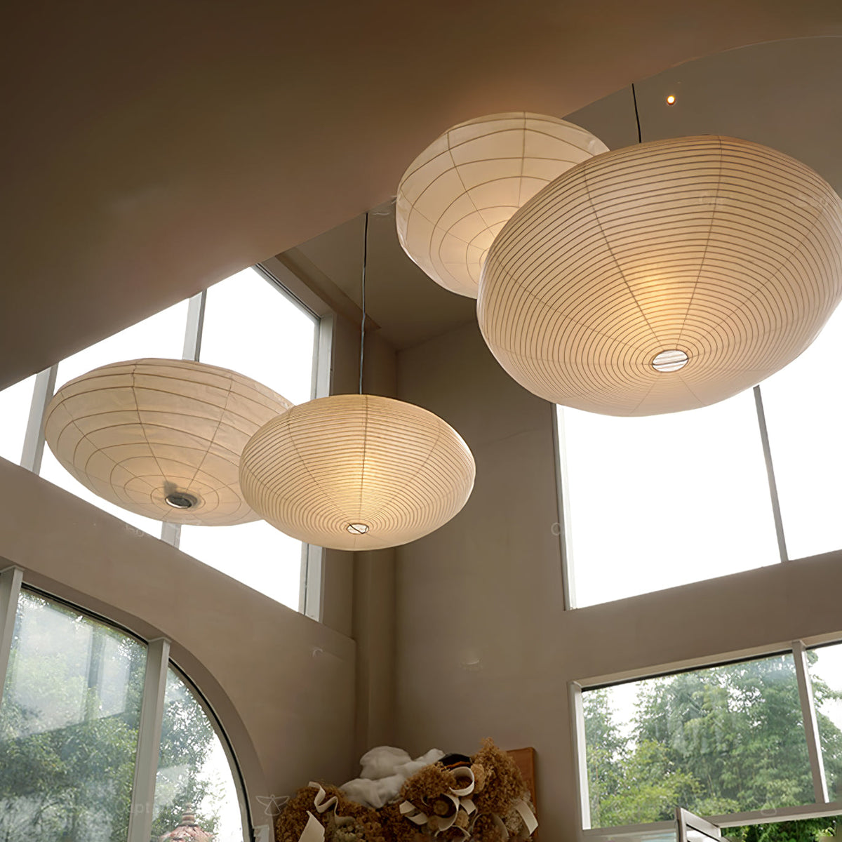 Lampa Wisząca z Papieru Washi – widok produktu 12 | Nuvira Home