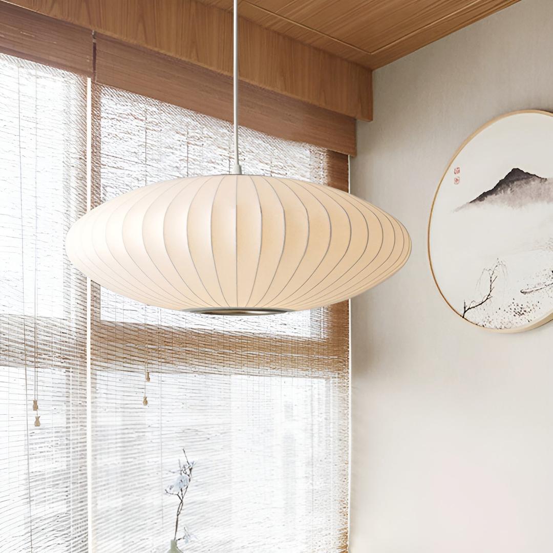 Lampa Wisząca z Tkaniny – Design Bubble – widok produktu 2 | Nuvira Home