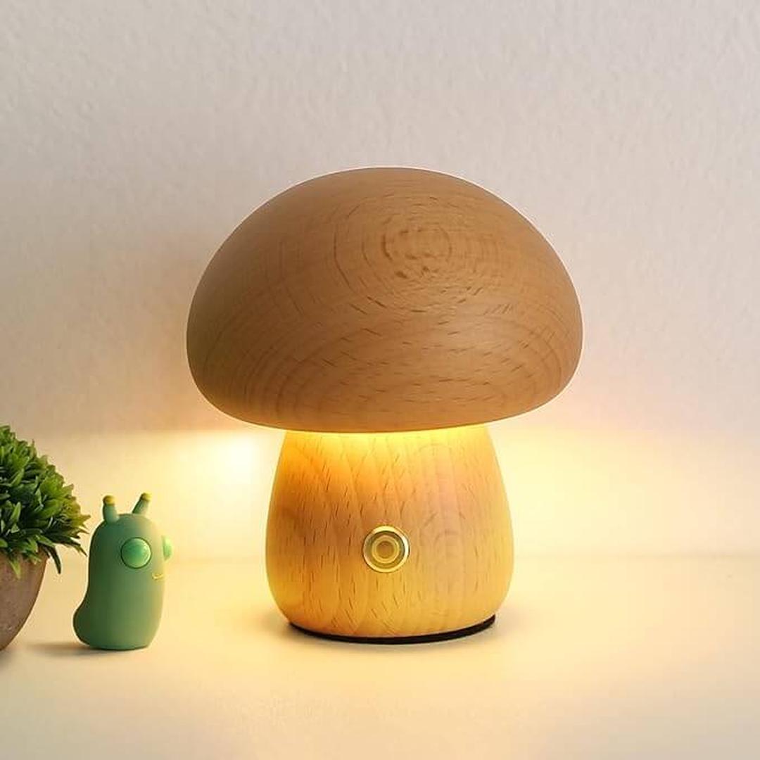 Lampka Nocna LED – Kształt Grzyba Ściemniana – widok produktu 1 | Nuvira Home