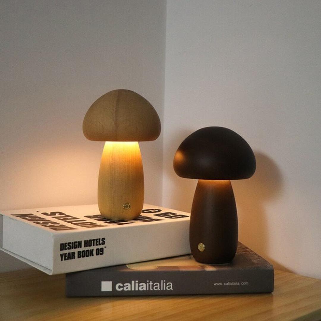 Lampka Nocna LED – Kształt Grzyba Ściemniana – widok produktu 7 | Nuvira Home