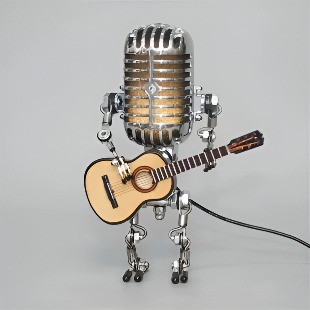 Lampka Nocna LED Robot z Gitarą – widok produktu 2 | Nuvira Home