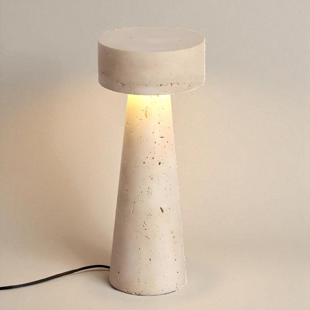 Lampka Stołowa Z Trawertynu – Stylowa – widok produktu 4 | Nuvira Home