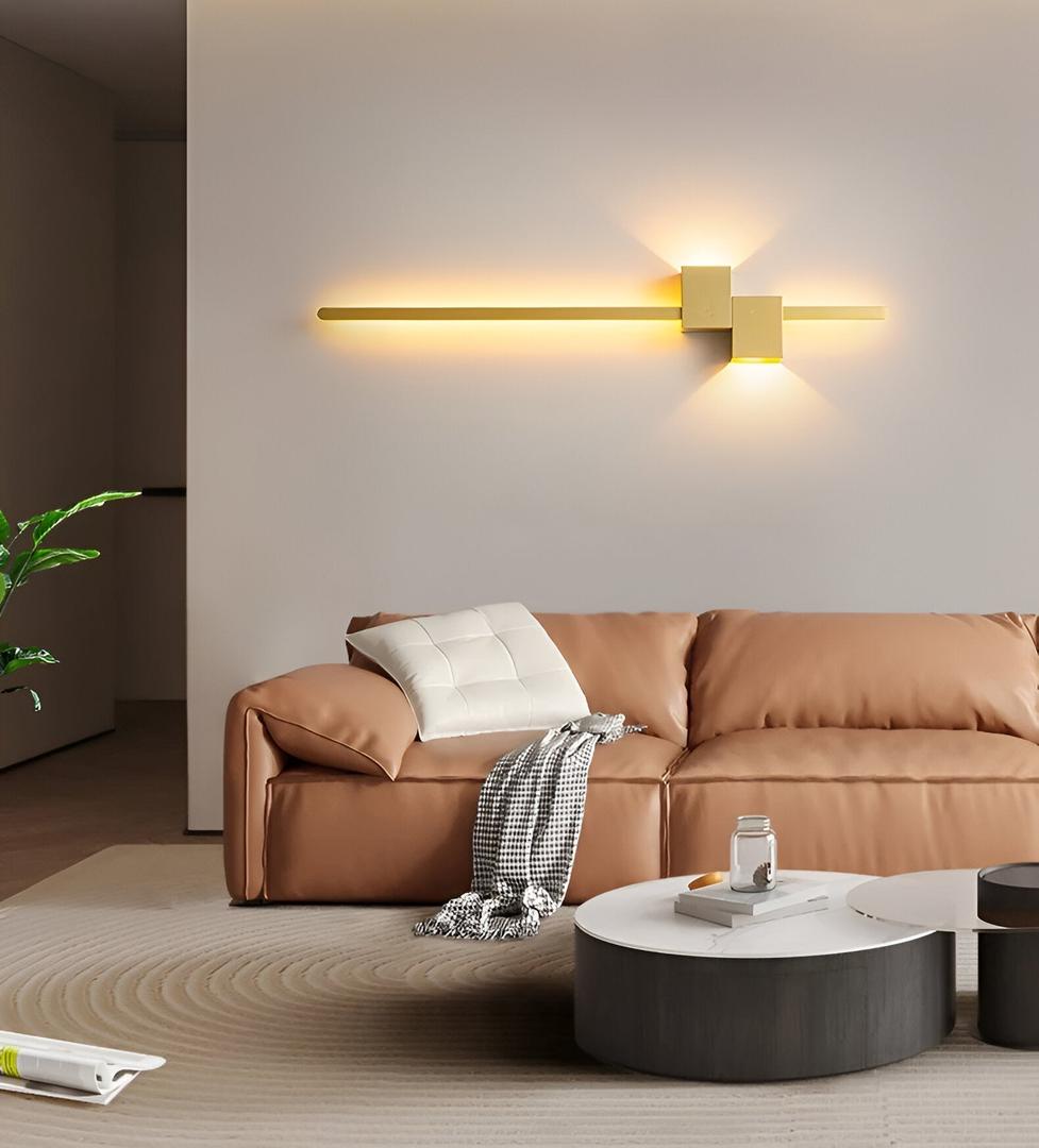 Liniowa Lampa Ścienna LED – Czarny Design – widok produktu 4 | Nuvira Home