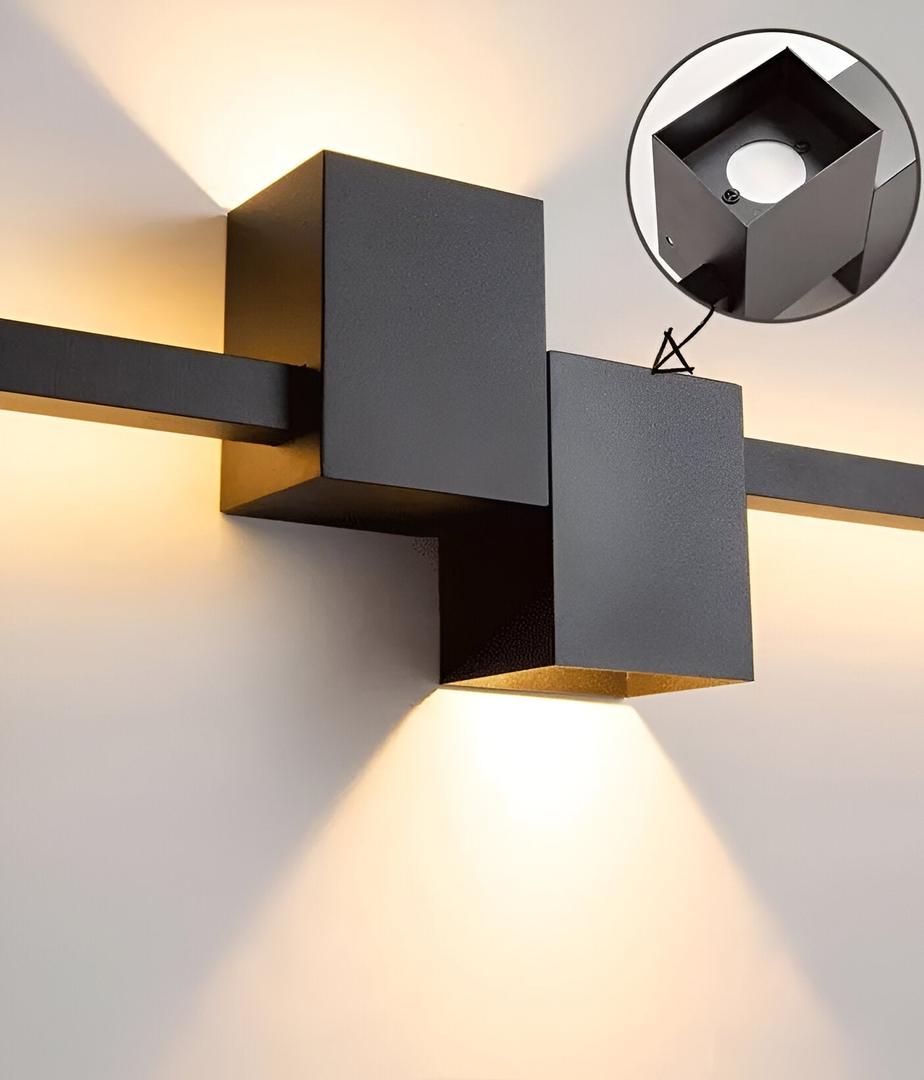 Liniowa Lampa Ścienna LED – Czarny Design – widok produktu 13 | Nuvira Home