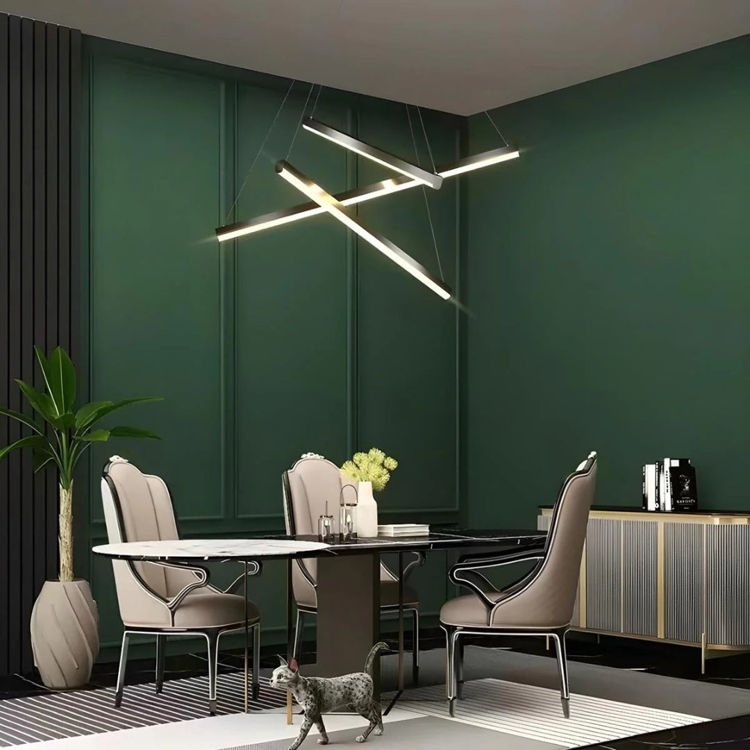 Liniowy nowoczesny żyrandol LED – widok produktu 9 | Nuvira Home