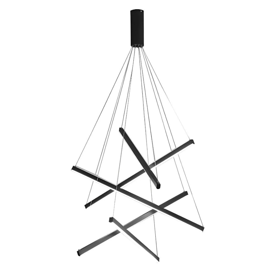 Liniowy nowoczesny żyrandol LED – widok produktu 14 | Nuvira Home