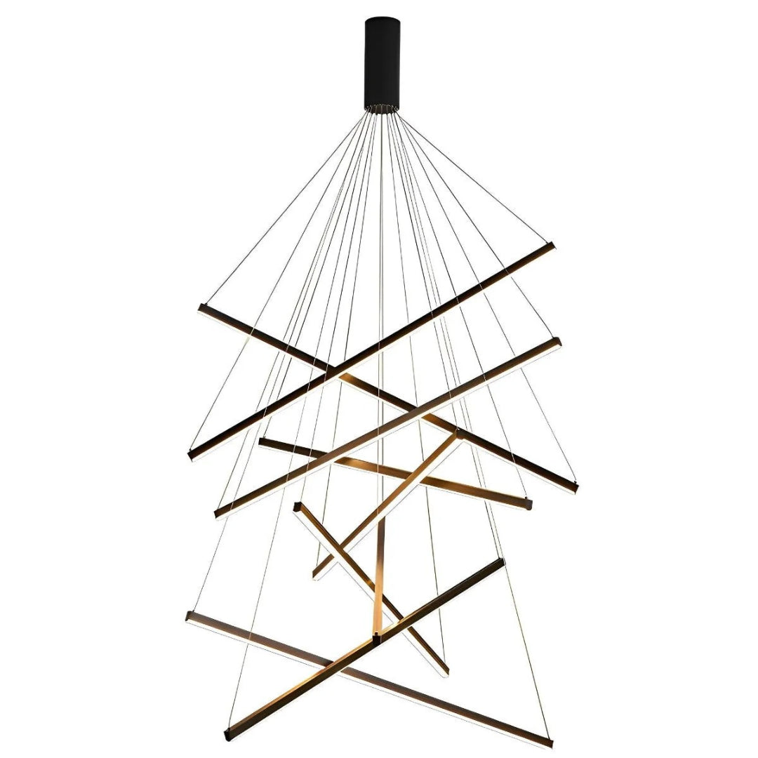 Liniowy nowoczesny żyrandol LED – widok produktu 16 | Nuvira Home