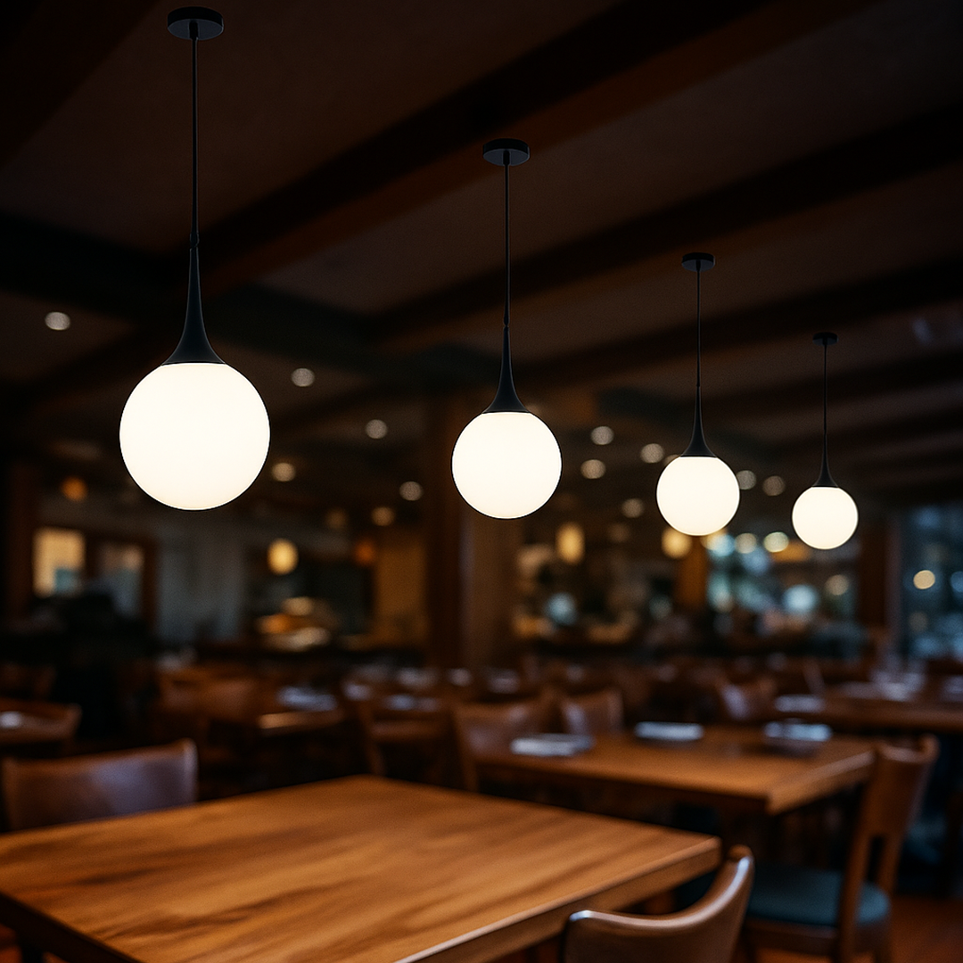 Metalowa Lampa Sufitowa – Szkło – widok produktu 5 | Nuvira Home