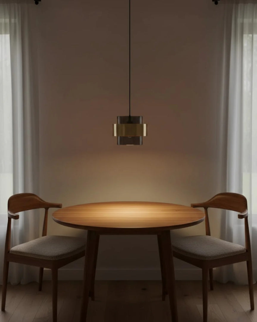 Metalowa lampa wisząca z kloszem szklanym – widok produktu 19 | Nuvira Home