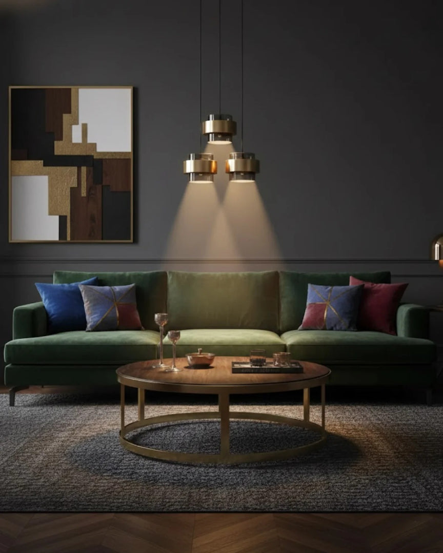 Metalowa lampa wisząca z kloszem szklanym – widok produktu 20 | Nuvira Home