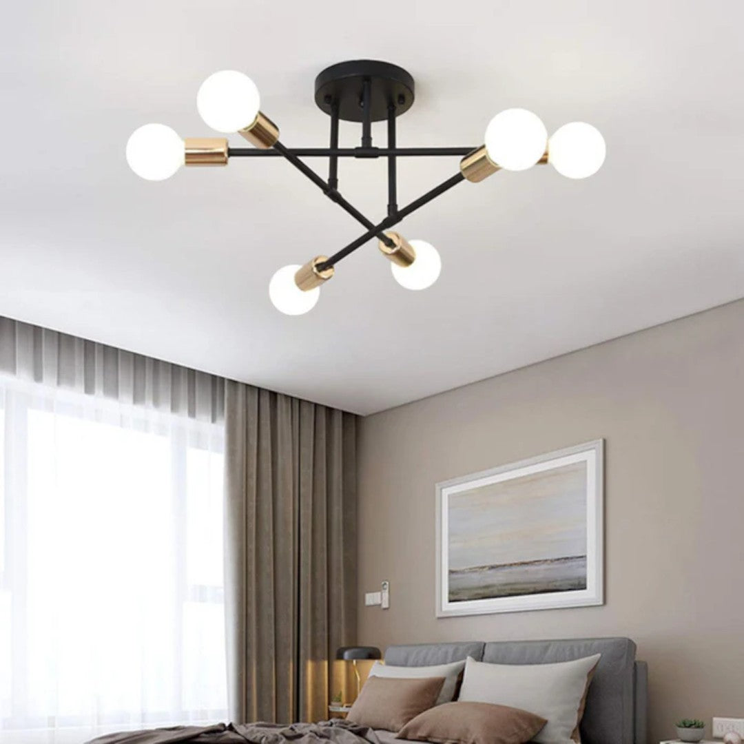 Minimalistyczna Lampa Sufitowa LED do Salonu w Nowoczesnym Stylu – widok produktu 7 | Nuvira Home