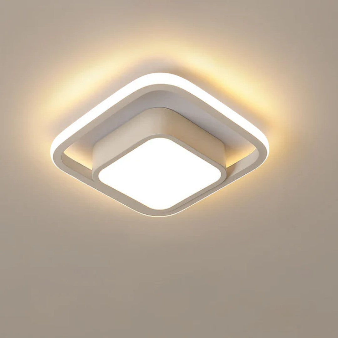 Minimalistyczna Lampa Sufitowa LED z Podwójnym Pierścieniem – widok produktu 1 | Nuvira Home