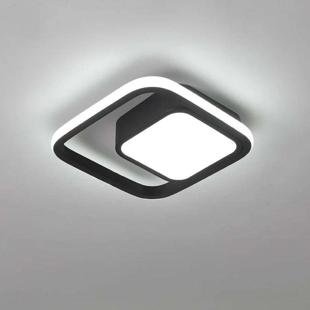 Minimalistyczna Lampa Sufitowa LED z Podwójnym Pierścieniem – widok produktu 6 | Nuvira Home
