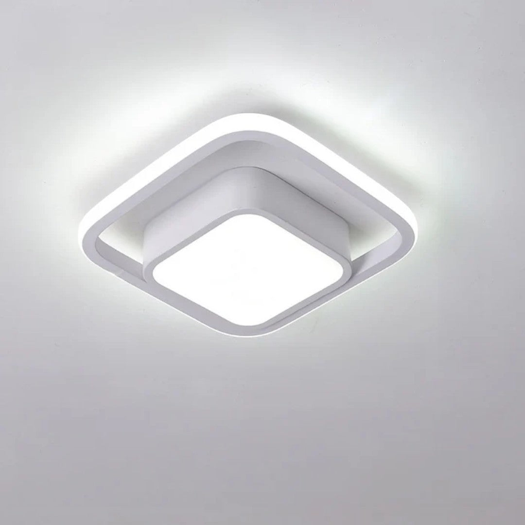 Minimalistyczna Lampa Sufitowa LED z Podwójnym Pierścieniem – widok produktu 7 | Nuvira Home