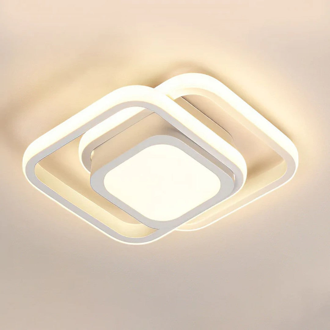 Minimalistyczna Lampa Sufitowa LED z Podwójnym Pierścieniem – widok produktu 17 | Nuvira Home
