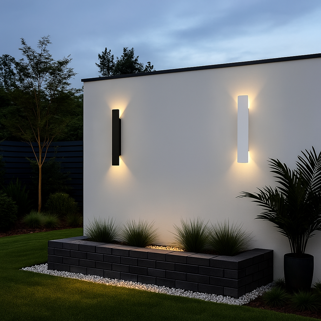Minimalistyczna lampa zewnętrzna LED – Nowoczesna – widok produktu 3 | Nuvira Home