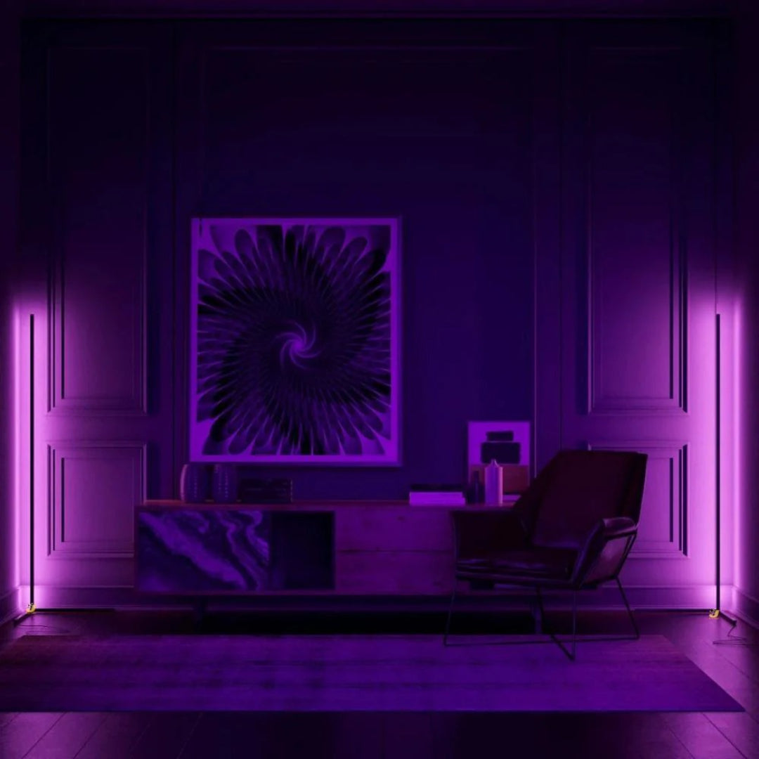 Minimalistyczna liniowa lampa podłogowa – widok produktu 17 | Nuvira Home