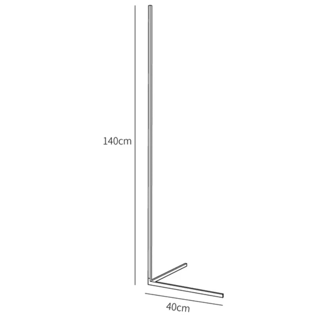 Minimalistyczna liniowa lampa podłogowa – widok produktu 28 | Nuvira Home