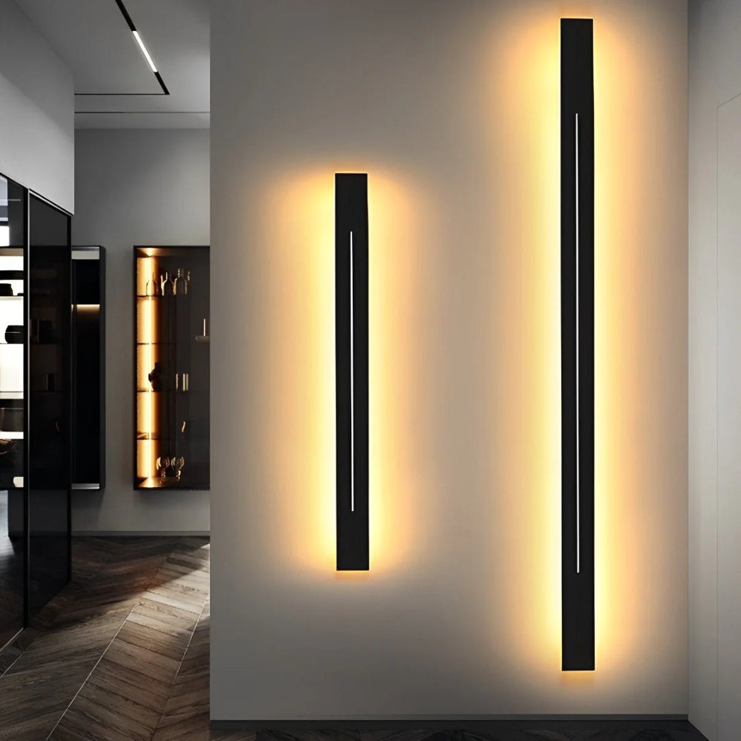 Minimalistyczna liniowa lampa ścienna LED – widok produktu 2 | Nuvira Home