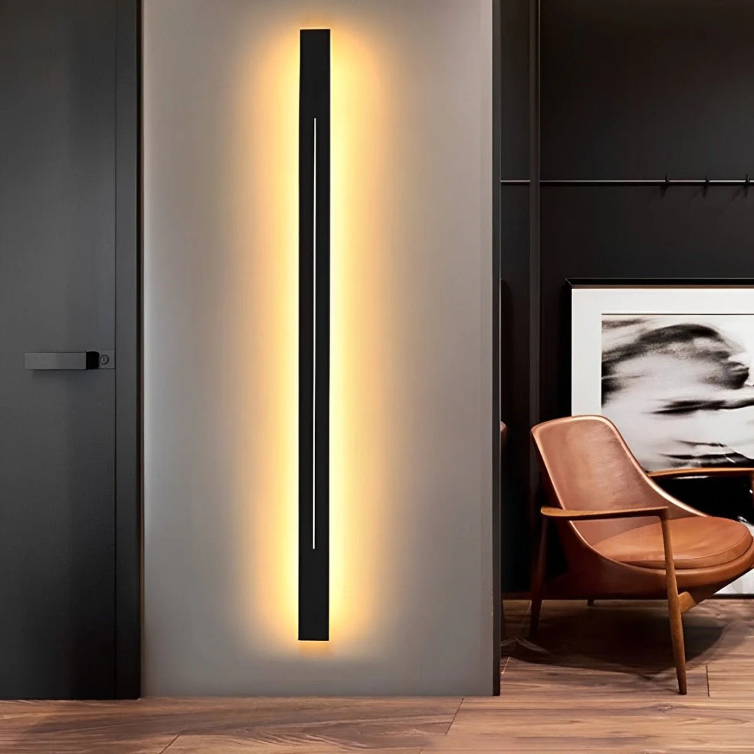 Minimalistyczna liniowa lampa ścienna LED – widok produktu 3 | Nuvira Home
