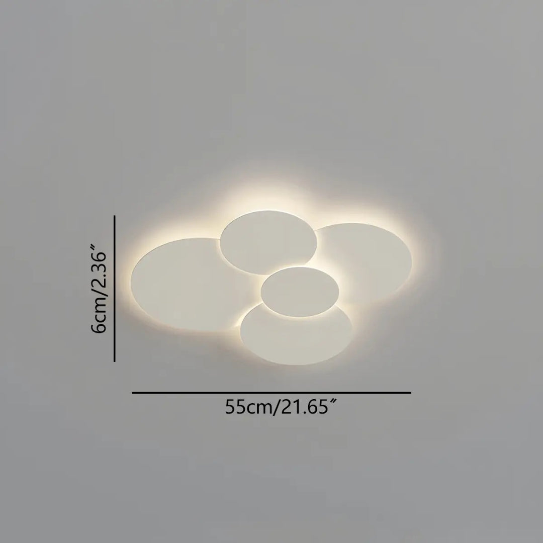 Minimalistyczna okrągła lampa sufitowa – widok produktu 9 | Nuvira Home