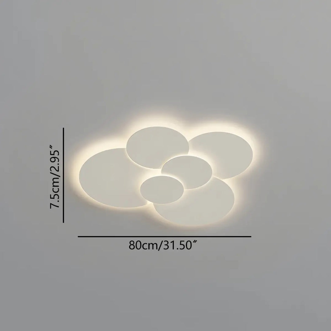 Minimalistyczna okrągła lampa sufitowa – widok produktu 12 | Nuvira Home