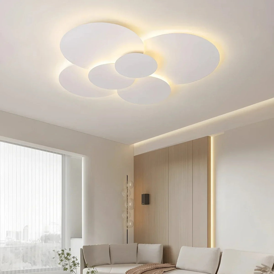 Minimalistyczna okrągła lampa sufitowa – widok produktu 13 | Nuvira Home