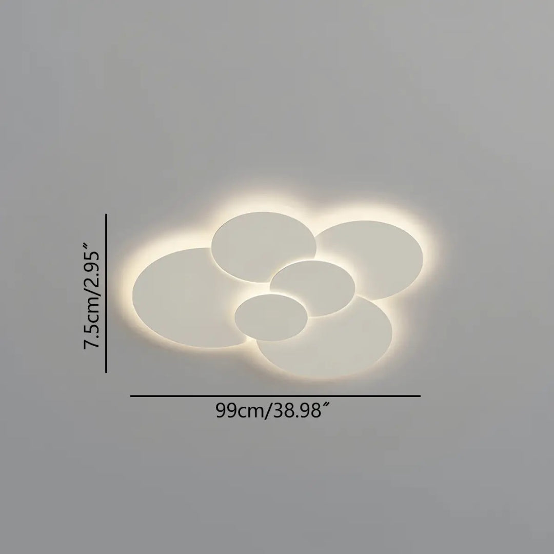 Minimalistyczna okrągła lampa sufitowa – widok produktu 17 | Nuvira Home
